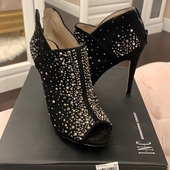 INC black and silver booties - Picture 1 of 7